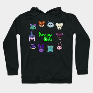 The KreepyQute Gang: a collection of undead animals Hoodie